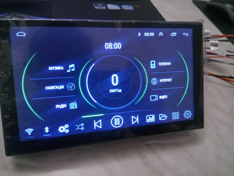 Автомагнітола  2 DIN Podofo 8701 Android Bluetooth GPS Wi-Fi 847 фото