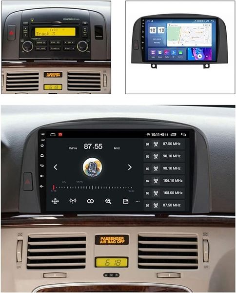 Штатна автомагнітола Hyundai Sonata NF 2004-08 Android 14 з екраном 9 дюймів HS11604 фото