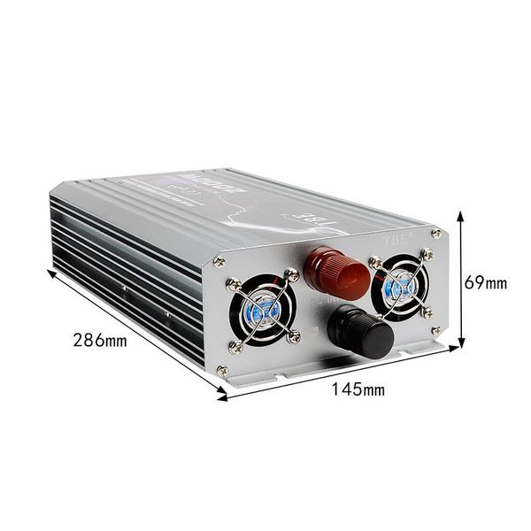 Інвертор перетворювач напруги 12 в-220 1200W -2400W Pure Sine Wave TBE чистий синус 1723756141 фото