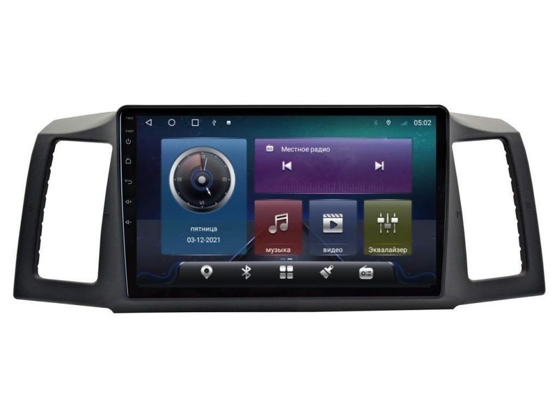 Штатна автомагнітола Jeep Grand Cherokee 2004-2008 NF10 Carplay Android 14 9 дюймів jgc48116 фото